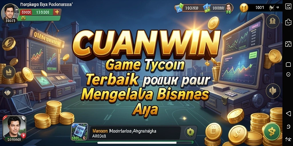 Tampilan gameplay <strong>CUANWIN</strong> yang menampilkan pengelolaan bisnis yang seru.