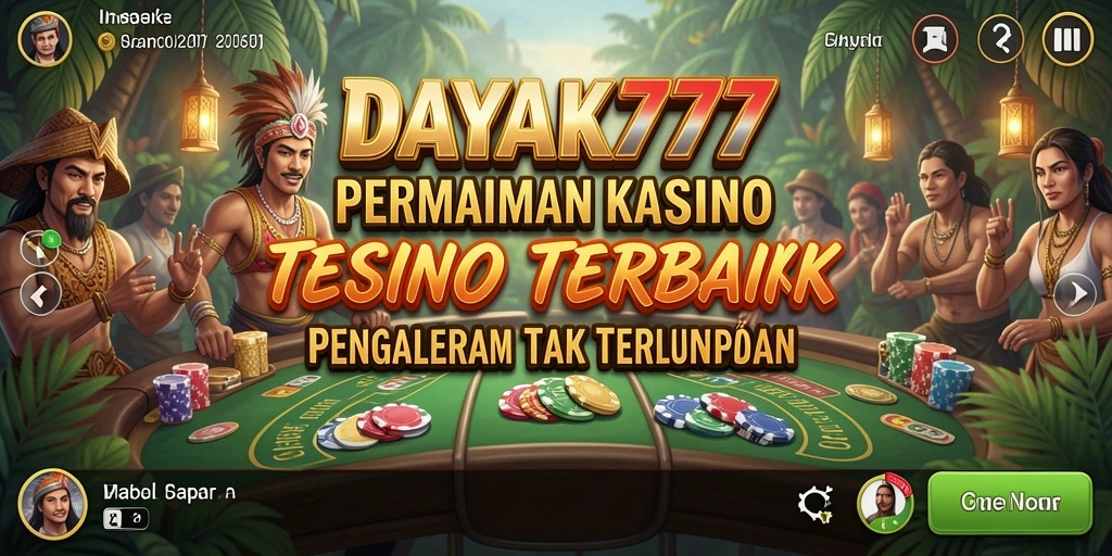 Tampilan gameplay menarik dari DAYAK777 dengan elemen kasino yang mendebarkan.