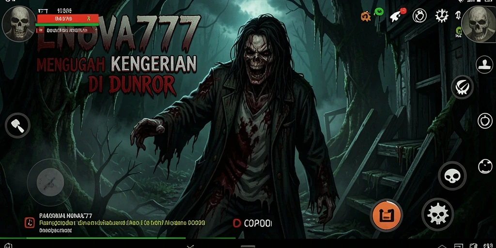 Screenshot gameplay LNOVA777 menampilkan suasana Horror yang menegangkan dan mendebarkan.