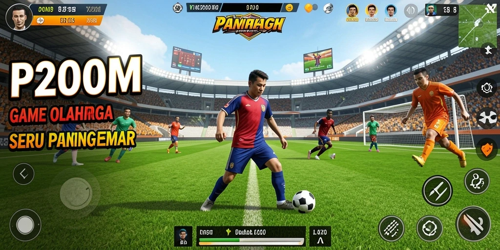Tampilan menarik dari gameplay P200M yang menggugah semangat olahraga.