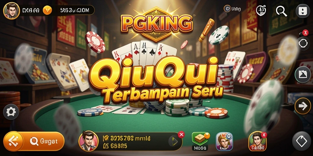Screenshot permainan QiuQiu yang seru dengan tampilan grafis menawan.